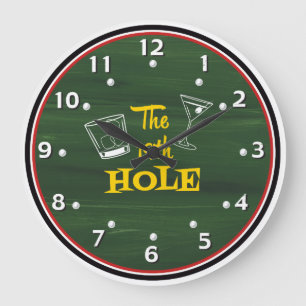 Grande Horloge Ronde L'horloge du golfeur à 19e trou