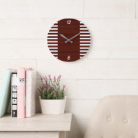 L'Horloge Murale Athlétique Rayure Gridiron