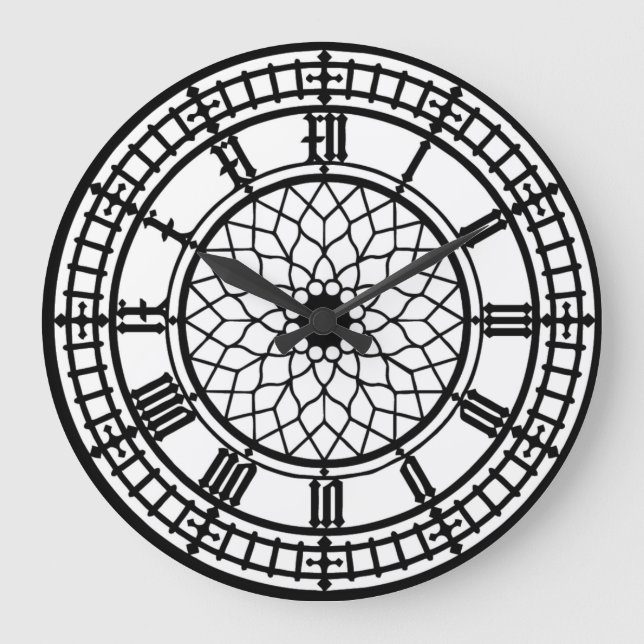 Grande Horloge Ronde L'horloge murale de Big Ben Lover (Recto)