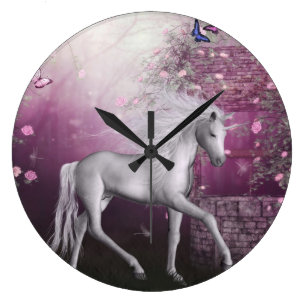 Grande Horloge Ronde licorne