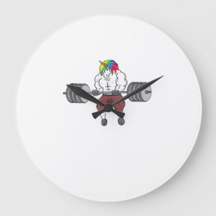 Grande Horloge Ronde Licorne Musculation Salle de sport Bodybuilding Ta