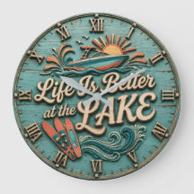 Life Is Better at the Lake Speedboat Lake House