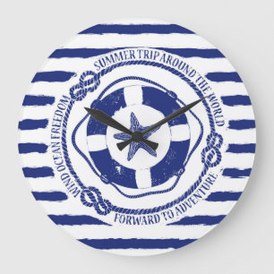 Grande Horloge Ronde Lifebuoy And Starfish