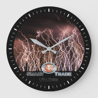Grande Horloge Ronde Lightning bolts Business Acrylic Wall Clock