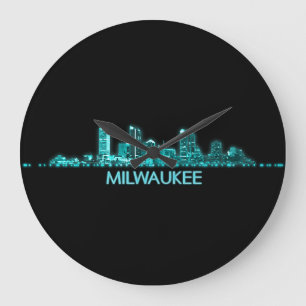 Grande Horloge Ronde Ligne aérienne de Milwaukee