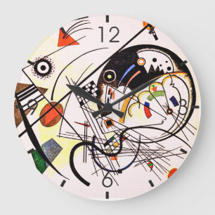 Grande Horloge Ronde Ligne transversale - Kandinsky
