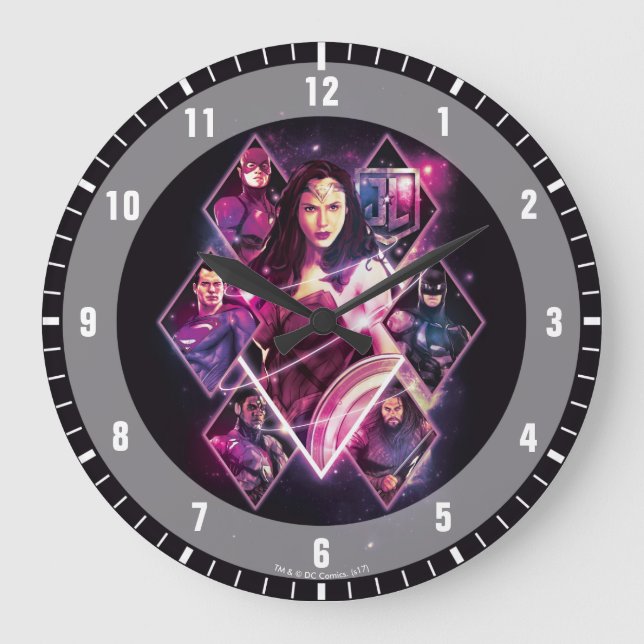 Grande Horloge Ronde Ligue de la justice| Panneaux de groupe galactique (Recto)