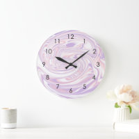Lilac rose Moderne Abstrait en marbre liquide
