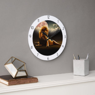 GRANDE HORLOGE RONDE LION