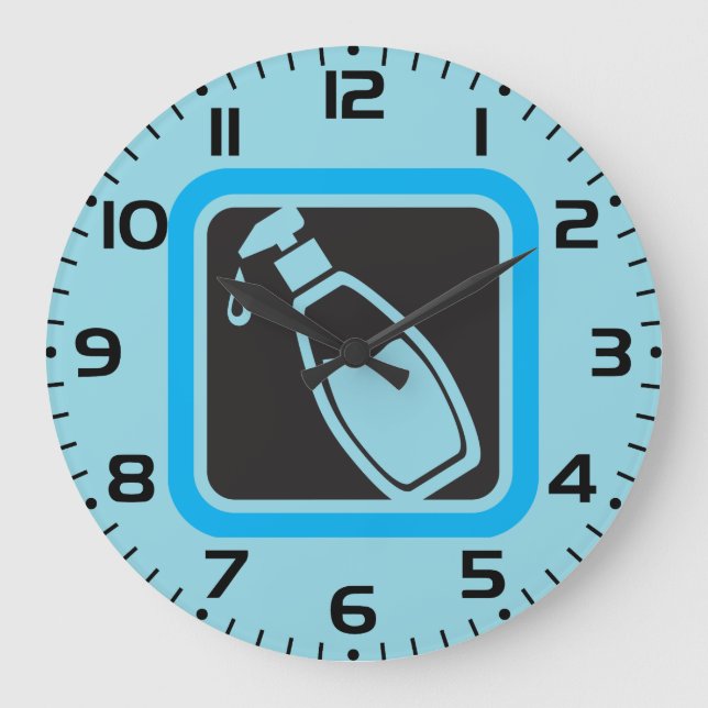 Grande Horloge Ronde Liquid Soap Dispenser Pump Bottle Icon (Recto)