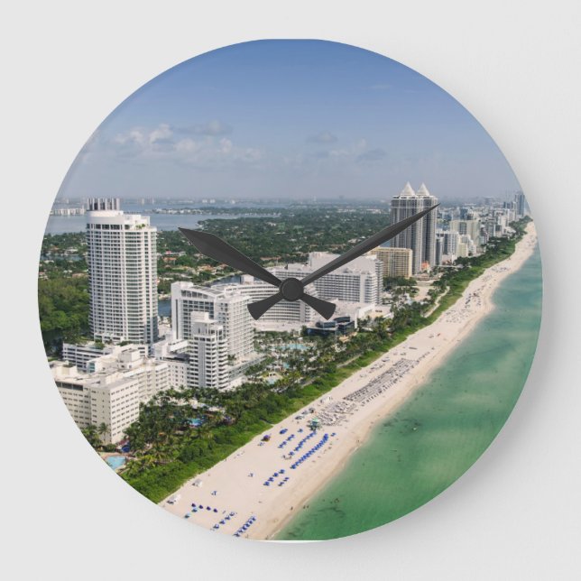 Grande Horloge Ronde Littoral | Urban Beach, Miami, Floride (Recto)