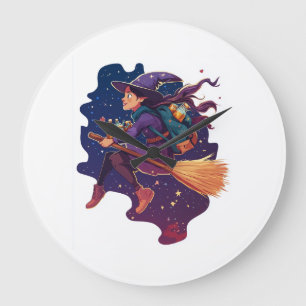 Grande Horloge Ronde Livraison de potion de sorcière