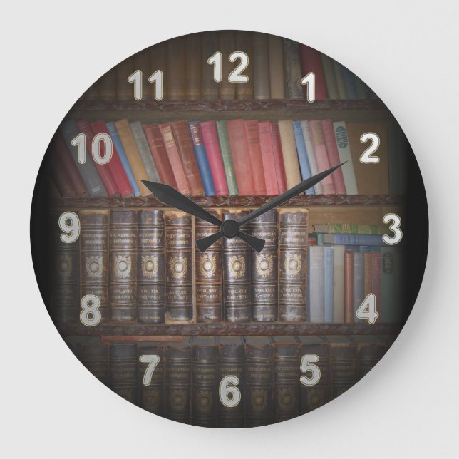 Grande Horloge Ronde Livres (Recto)