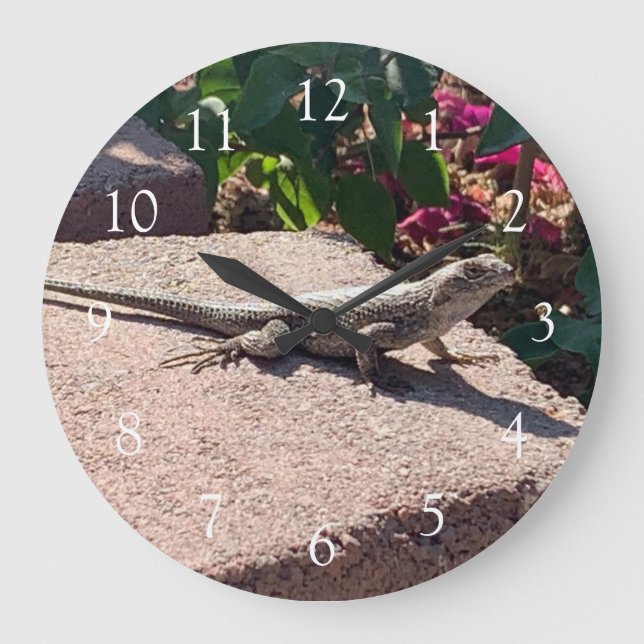 Grande Horloge Ronde Lizard Brick Garden (Recto)