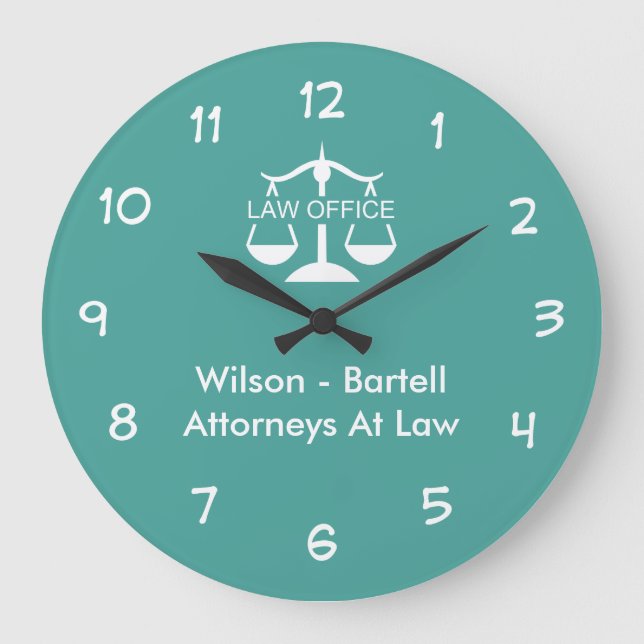 Grande Horloge Ronde Logo commercial de Wall Clocks (Recto)