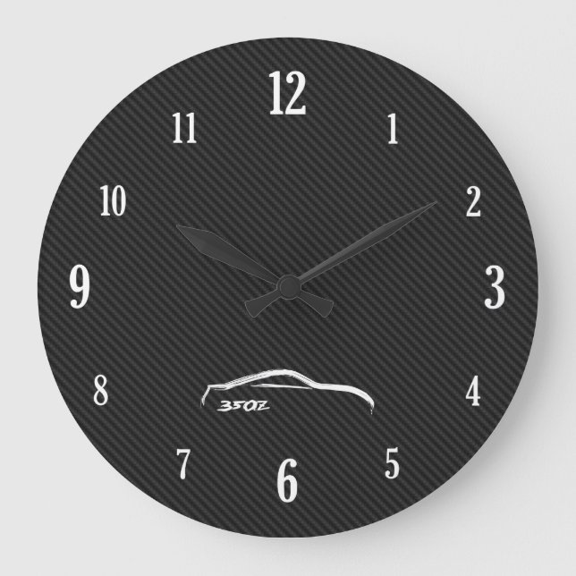 Grande Horloge Ronde Logo de Brushstroke (Recto)