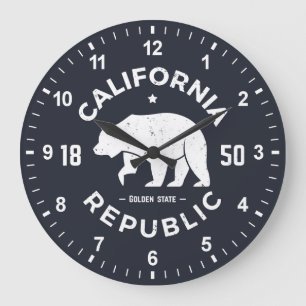 Grande Horloge Ronde Logo   de la Californie le Golden State