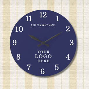 Grande Horloge Ronde Logo de l'entreprise Nom commercial Marque commerc