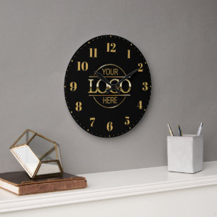 Grande Horloge Ronde Logo d'entreprise de marque moderne promotionnel
