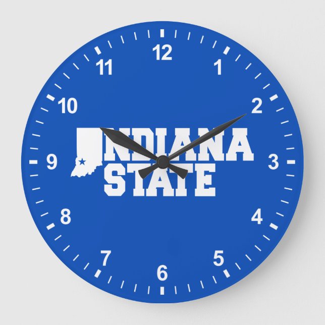 Grande Horloge Ronde Logo Indiana State (Recto)