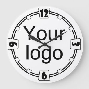 Grande Horloge Ronde logo, logo, simple, minimaliste, bureau