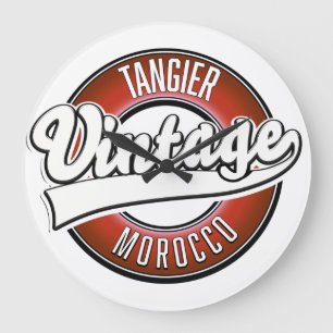 Grande Horloge Ronde Logo vintage de Tanger maroc