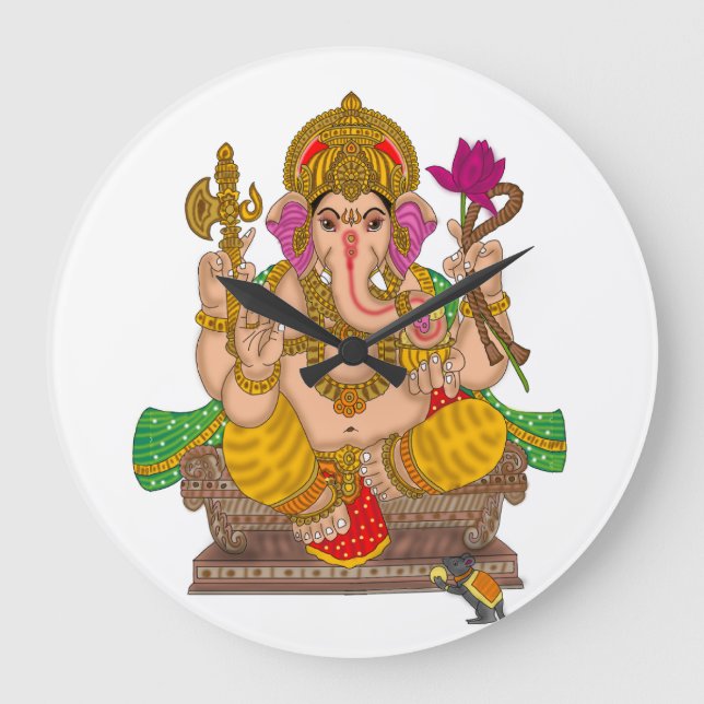 Grande Horloge Ronde Lord Ganesha Clock (Recto)
