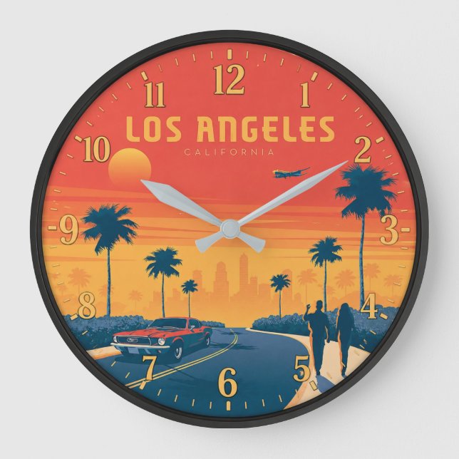 Grande Horloge Ronde Los Angeles California Sunset (Recto)