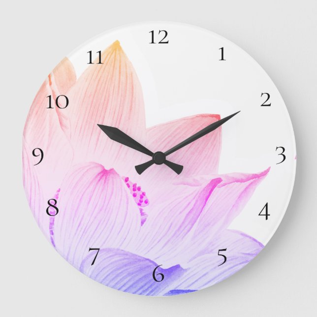 Grande Horloge Ronde *Lotus Reiki Yoga Energy Healer Light Filled (Recto)
