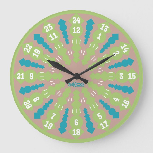 GRANDE HORLOGE RONDE LOVE ART KLOCK TWENTY FOUR/TWELVE BY MASANSER (Recto)