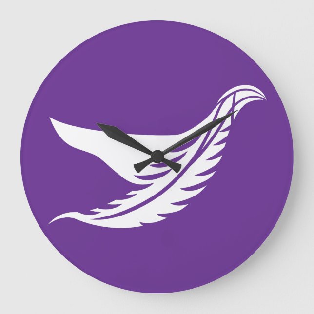 GRANDE HORLOGE RONDE LOVE WHITE BIRD BY MASANSER (Recto)