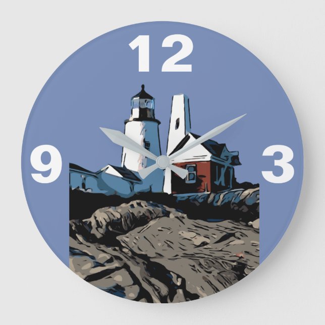 GRANDE HORLOGE RONDE LUMIÈRE DU POINT PEMAQUID (Recto)