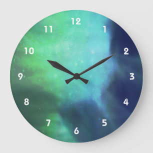 Grande Horloge Ronde Lumières du nord/aurore Borealis