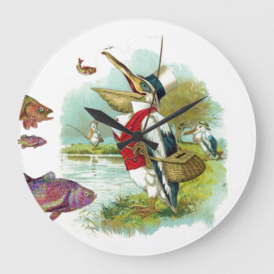 GRANDE HORLOGE RONDE M. PELICAN FISHING