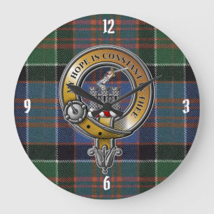 Grande Horloge Ronde MacDonald Clanranald Tartan & Badge