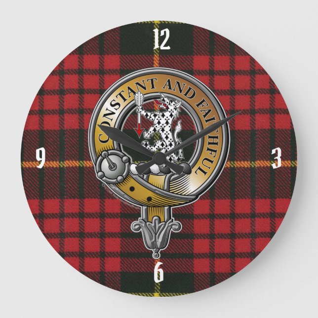Grande Horloge Ronde MacQueen Tartan & Badge (Recto)