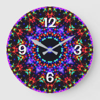 Magnifique motif de kaléidoscope bleu coloré