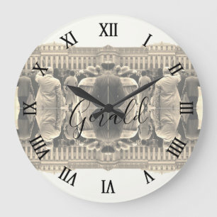 Grande Horloge Ronde Maisons vintage Autriche Vienne Schonbrunn