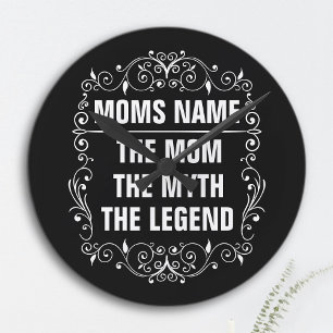 Grande Horloge Ronde Maman Joyeuse fête des mères