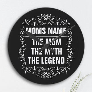 Grande Horloge Ronde Maman Joyeuse fête des mères