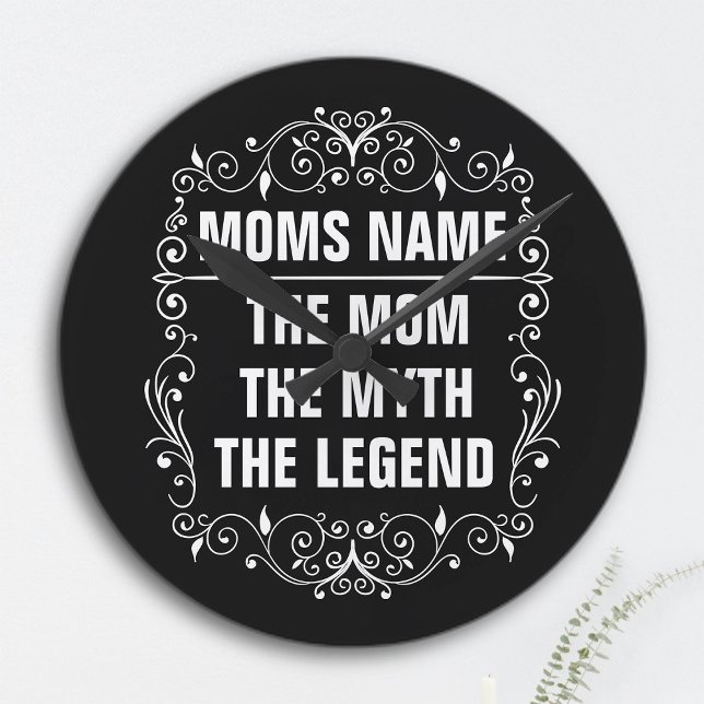 Grande Horloge Ronde Maman Joyeuse fête des mères (Créateur téléchargé)