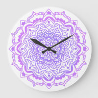 Mandala violet de yoga bohème élégant