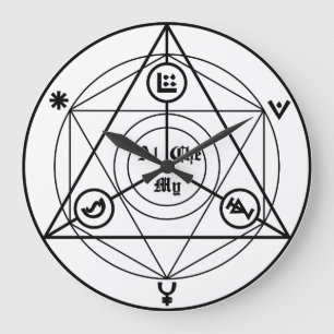 Grande Horloge Ronde Manifeste d'alchimie