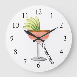 Grande Horloge Ronde Margarita Five O'Clock Somewhere
