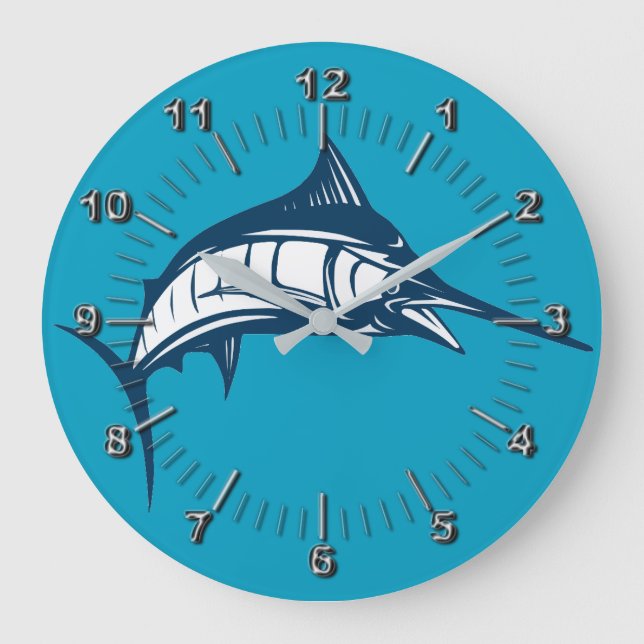 Grande Horloge Ronde Marlin jumping (Recto)