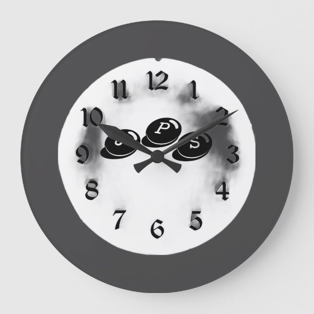 GRANDE HORLOGE RONDE MARQUE JPS (Recto)