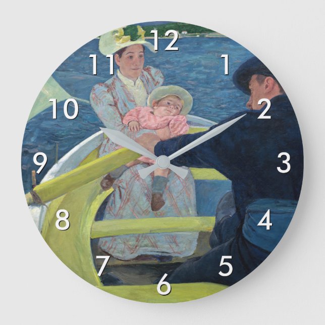 Grande Horloge Ronde Mary Cassatt - La fête de la navigation (Recto)