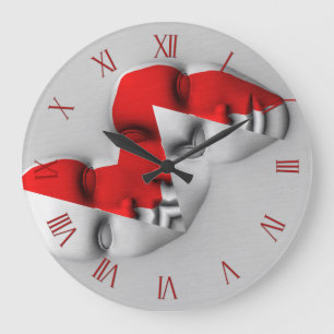 Grande Horloge Ronde Masque double face