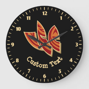 Grande Horloge Ronde Masques africains