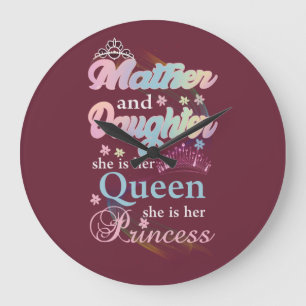 Grande Horloge Ronde Mather et sa fille, c'est sa reine,